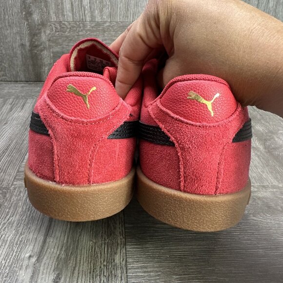 Puma Clubb II Era Women's size 6 Red Black Suede Casual Shoes 398886-17 - Picture 6 of 8